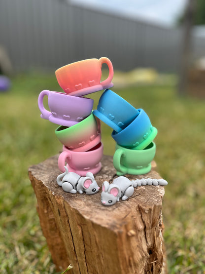 TEAPOT HOUSE SET (Inc 2 mice)