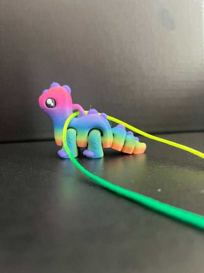 Darling dinosaurs keychain/necklace