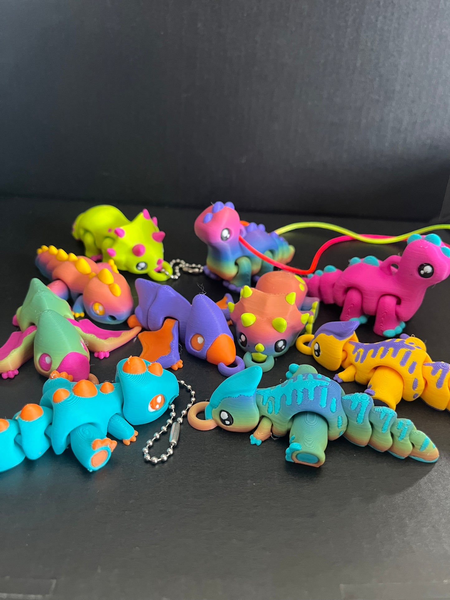 Darling dinosaurs keychain/necklace