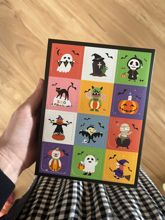 *Halloween mystery itty bitty calendar